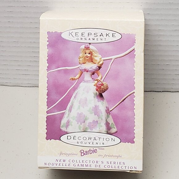 Barbie Springtime 1995 Hallmark Ornament - Picture 1 of 8